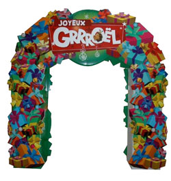 Impression PLV de jouets, arche de magasins