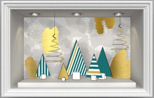 Un brief pour décor de vitrine de Noël