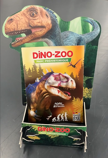 Présentoirs en Carton pour le Parc Dino-Zoo