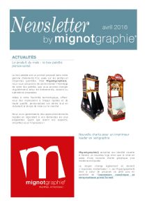NEWSLETTER 042016 - MIGNOGRAPHIE